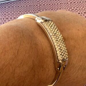 Park Lane Rave Bracelet Clear Swarovski Crystals Plus size Bangle